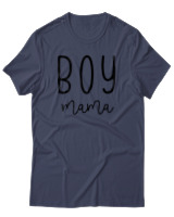 T-Shirt  Γυναικείο - Boy Mama - Color Thumbnail Μπλέ Γκρί