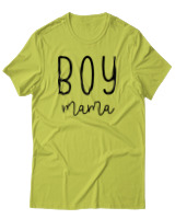 T-Shirt  Γυναικείο - Boy Mama - Color Thumbnail Λαχανί