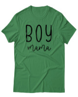 T-Shirt  Γυναικείο - Boy Mama - Color Thumbnail Πράσινο