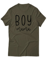 T-Shirt  Γυναικείο - Boy Mama - Color Thumbnail Χακί