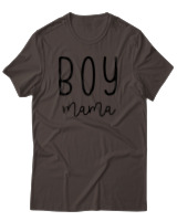 T-Shirt  Γυναικείο - Boy Mama - Color Thumbnail Καφέ