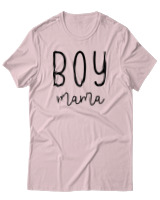 T-Shirt  Γυναικείο - Boy Mama - Color Thumbnail Απαλό Ροζ