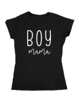 Κοριτσίστικο Κοντομανικο Παιδικό - Boy Mama - Color Thumbnail Μαύρο