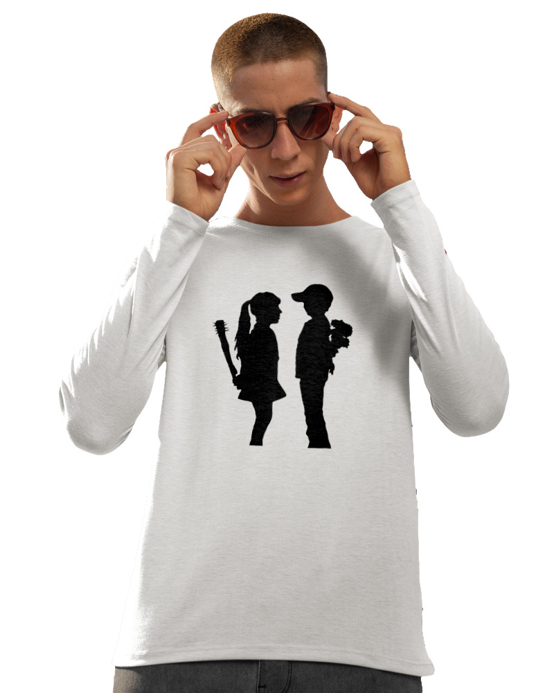 Boy With Flower Girl With Bat - Image 1