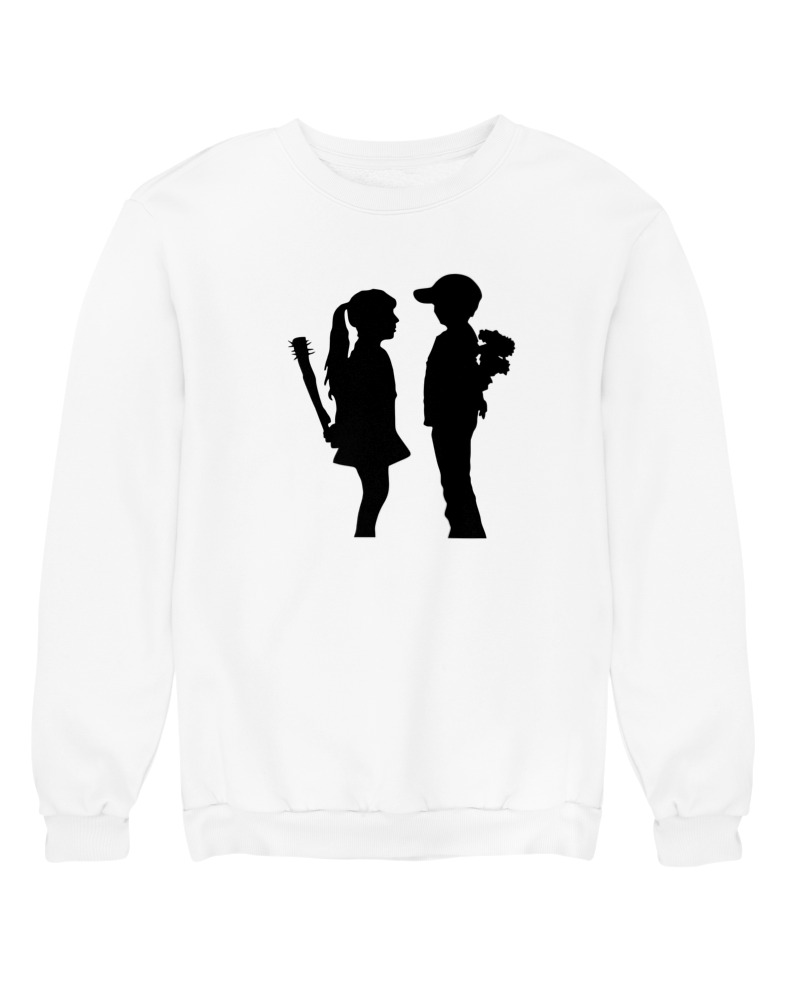 Boy With Flower Girl With Bat - Image 0