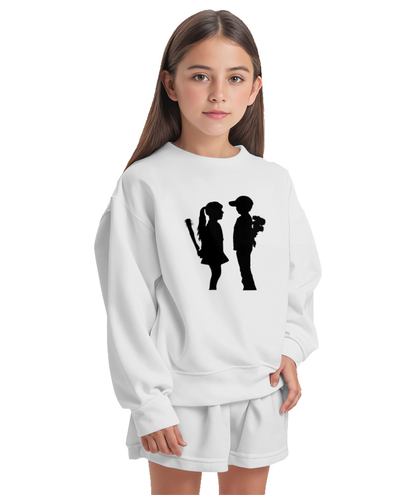 Boy With Flower Girl With Bat - Image 1