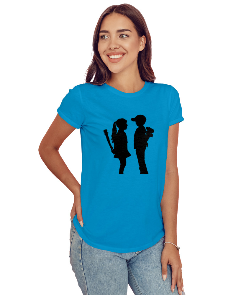 Boy With Flower Girl With Bat - Image 1