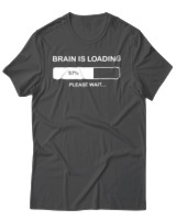 T-Shirt Αντρικό - Brain Is Loading - Color Thumbnail Ανθρακί
