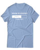 T-Shirt Αντρικό - Brain Is Loading - Color Thumbnail Γαλάζιο