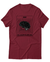 T-Shirt Αντρικό - Brain - Color Thumbnail Σκούρο Κόκκινο