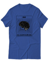 T-Shirt Αντρικό - Brain - Color Thumbnail Μπλε Ρουά