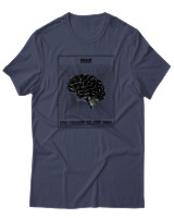 T-Shirt Αντρικό - Brain - Color Thumbnail Μπλε Γκρι