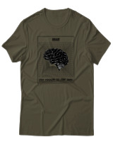T-Shirt Αντρικό - Brain - Color Thumbnail Χακί