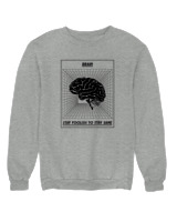 Φούτερ χωρίς κουκούλα Γυναικείο - Brain - Color Thumbnail Γκρι Μελανζέ