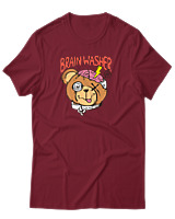 T-Shirt Αντρικό - Brain Washer - Color Thumbnail Σκούρο Κόκκινο