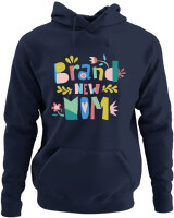 Φούτερ με κουκούλα - Brand New Mom - Color Thumbnail Navy Blue