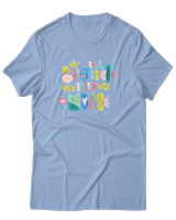T-Shirt  Γυναικείο - Brand New Mom - Color Thumbnail Γαλάζιο