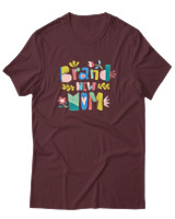 T-Shirt  Γυναικείο - Brand New Mom - Color Thumbnail Μπορντό