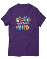 T-Shirt  Γυναικείο - Brand New Mom - Color Thumbnail Μώβ