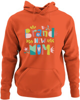 Φούτερ με κουκούλα - Brand New Mom - Color Thumbnail Orange