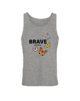 Αμάνικο Μπλουζάκι Αντρικό - Brave And Wild - Color Thumbnail Γκρί Μελανζέ