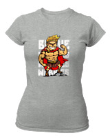T-Shirt Στενή Γραμμή Γυναικείο - Brave - Color Thumbnail Γκρι Μελανζέ