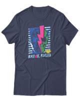 T-Shirt Αντρικό - Break Rules - Color Thumbnail Μπλε Γκρι