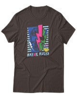 T-Shirt Αντρικό - Break Rules - Color Thumbnail Καφέ