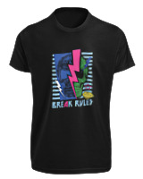 T-Shirt Fit Αντρικό - Break Rules - Color Thumbnail Μαύρο