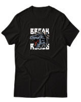 T-Shirt Αντρικό - Break The Rules - Color Thumbnail Μαύρο