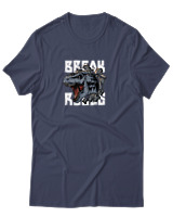 T-Shirt Αντρικό - Break The Rules - Color Thumbnail Μπλε Γκρι