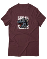 T-Shirt Αντρικό - Break The Rules - Color Thumbnail Μπορντό