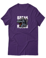 T-Shirt Αντρικό - Break The Rules - Color Thumbnail Σκούρο Μωβ