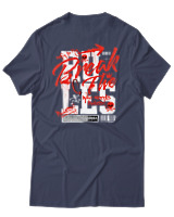 T-Shirt Αντρικό - Break The Rules - Color Thumbnail Μπλε Γκρι