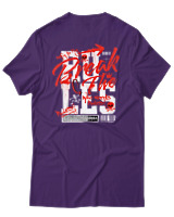 T-Shirt Αντρικό - Break The Rules - Color Thumbnail Σκούρο Μωβ