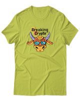 T-Shirt Αντρικό - Breaking Crypto - Color Thumbnail Λαχανί