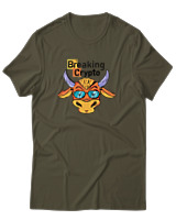 T-Shirt Αντρικό - Breaking Crypto - Color Thumbnail Χακί
