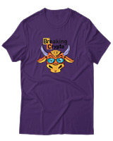 T-Shirt Αντρικό - Breaking Crypto - Color Thumbnail Σκούρο Μωβ