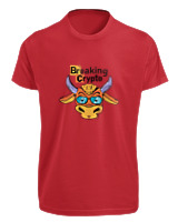 T-Shirt Fit Αντρικό - Breaking Crypto - Color Thumbnail Κόκκινο