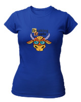 T-Shirt Στενή Γραμμή Γυναικείο - Breaking Crypto - Color Thumbnail Μπλε Ρουά