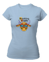 T-Shirt Στενή Γραμμή Γυναικείο - Breaking Crypto - Color Thumbnail Γαλάζιο