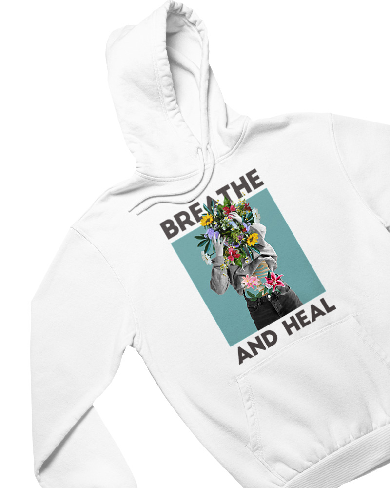 Φούτερ με κουκούλα - Breath And Heal - Image 1