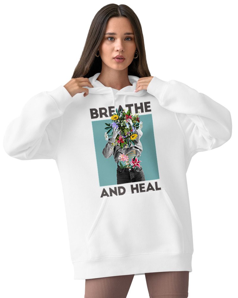 Φούτερ με κουκούλα - Breath And Heal - Image 2