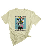 T-Shirt Woman Fashion Γυναικείο - Breath And Heal - Color Thumbnail SAGE GREEN