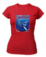 T-Shirt Στενή Γραμμή Γυναικείο - Breath - Color Thumbnail Κόκκινο