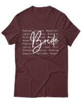 T-Shirt  Γυναικείο - Bride - Color Thumbnail Μπορντό