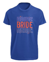 T-Shirt Fit Αντρικό - Bride - Color Thumbnail Μπλε Ρουά
