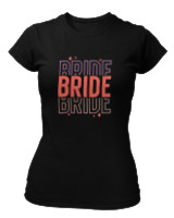 T-Shirt Στενή Γραμμή Γυναικείο - Bride - Color Thumbnail Μαύρο