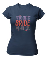 T-Shirt Στενή Γραμμή Γυναικείο - Bride - Color Thumbnail Σκούρο Μπλε