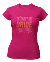 T-Shirt Στενή Γραμμή Γυναικείο - Bride - Color Thumbnail Φουξια